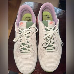 Nike Women's Sneakers - Cream, Green, Pink, Purple, and Blue